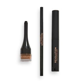 Makeup Revolution Ultra Brow Builder Kit Ash Brown