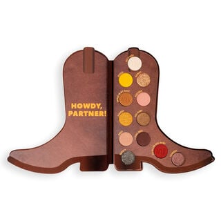 Disney and Pixar's Toy Story x Revolution Woody Boot Eyeshadow Palette