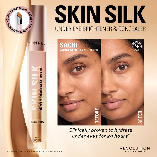 Revolution Skin Silk Radiant Serum Under Eye Brightener & Concealer
