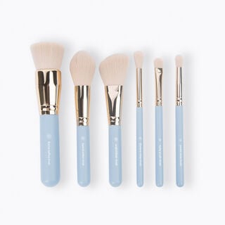 BH Travel Series: Escapade 6 Piece Mini Face & Eye Brush Set With Bag