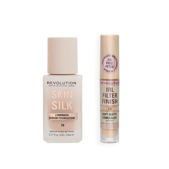Revolution Skin Silk Foundation & IRL Concealer Duo